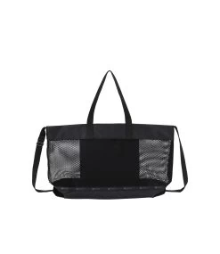 Solid Medium Mesh Tote