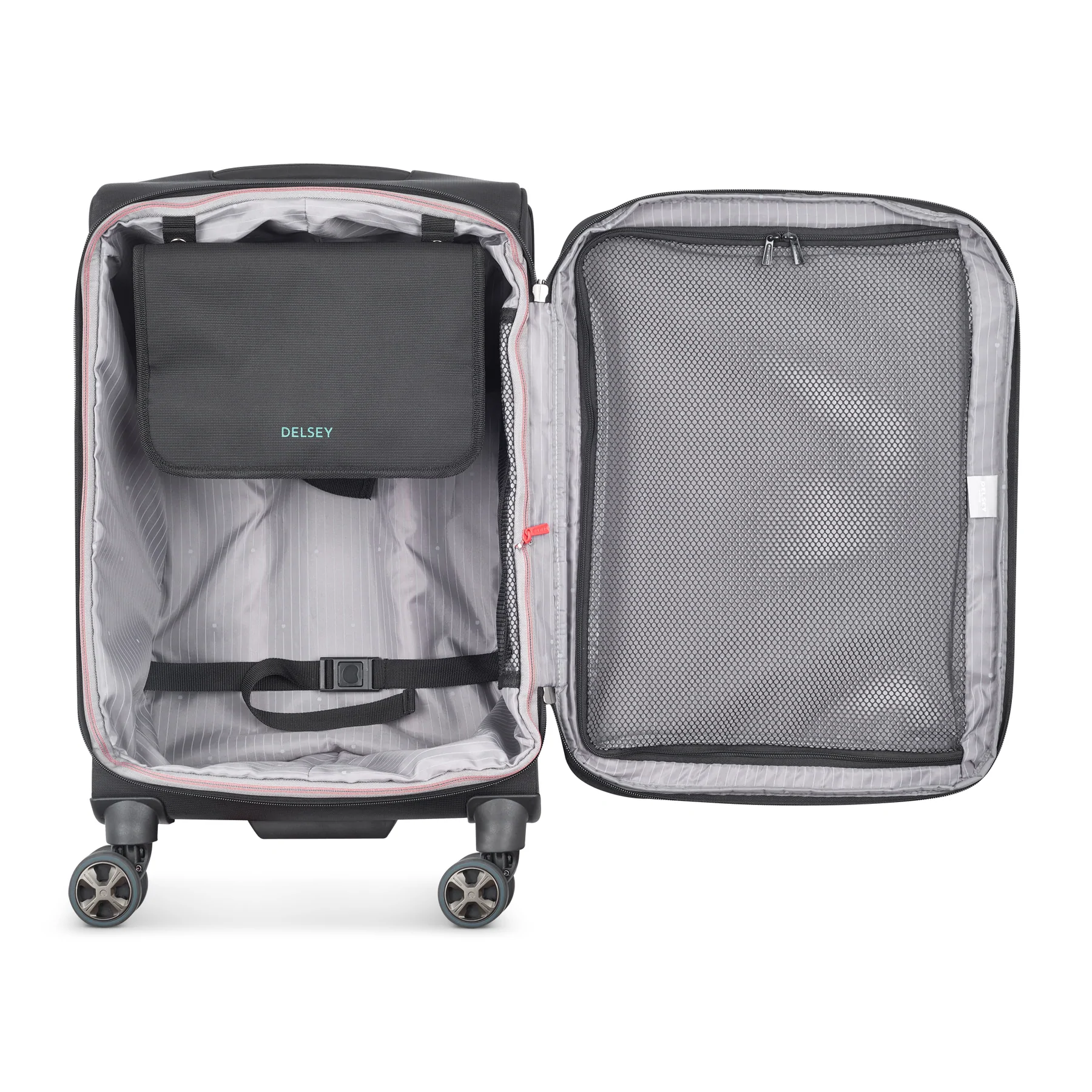 Delsey Helium DLX Softside Expandable Spinner Carry-On- 21" Small 3 Delsey Helium DLX Softside Expandable Spinner Carry-On- 21" Small - Image 3