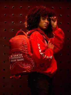Sprayground Break In Case Of Emergency Shark DLX Backpack -Stylish backpack Shop 7cc935 9a67a99570da482d89f75f34803930e2mv2