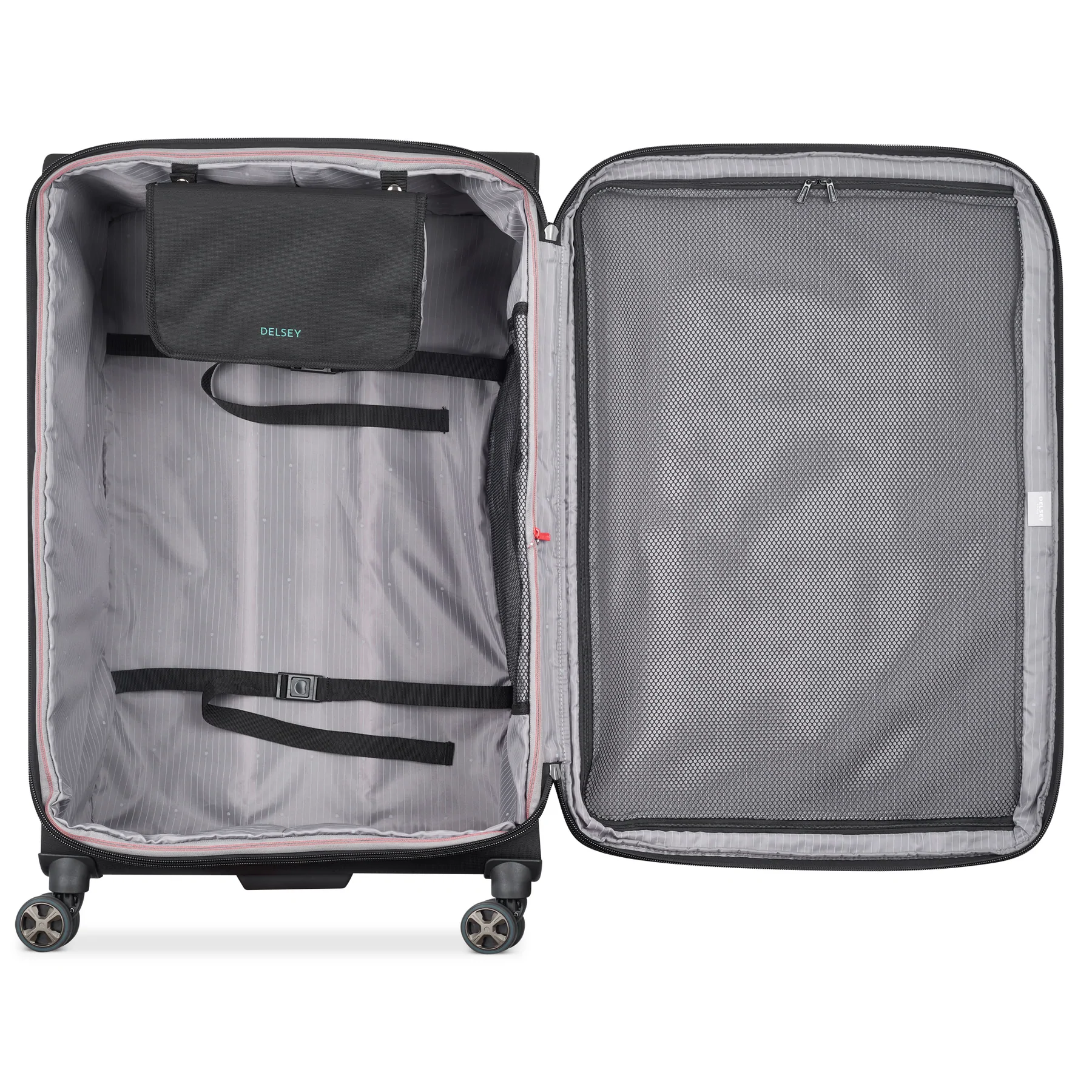 Delsey Helium DLX Softside Expandable Spinner- 25" Medium 3 Delsey Helium DLX Softside Expandable Spinner- 25" Medium - Image 3